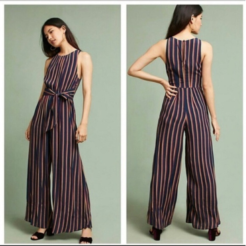 Plenty by Tracy Reese striped tieback jumpsuit